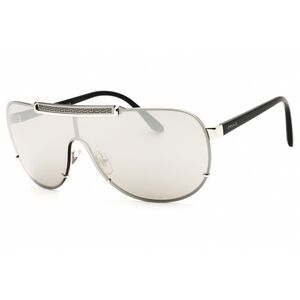 NWT Versace VE2140 Silver Shield 40mm Sunglasses